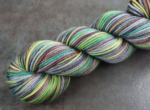 ABOVE THE EDGE: SW Merino/Nylon - Worsted Weight Hand dyed Variegated Yarn