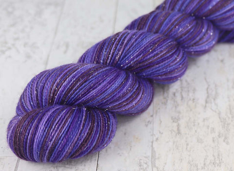 SUPERHERO: SW Merino/Nylon - Hand dyed variegated sock yarn - tight twist - "Overdyed Collection"