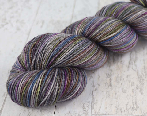 STARGAZING AT CHARLIE DOME: SW Merino-Silk - Sport weight - Hand-dyed Variegated yarn