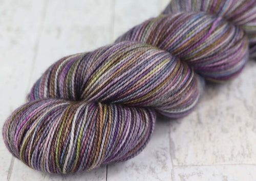 BAAD ROMANCE: SW Merino/Nylon - Hand dyed variegated sock yarn - tight twist