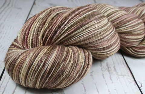PORTOFINO Pastel: SW Merino Silk Stellina Sparkle - Hand dyed variegated lace yarn