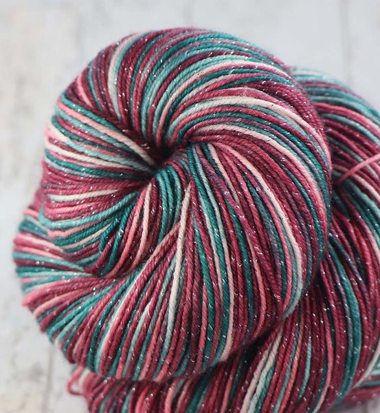 PURPLE-GOLD-BLACK: SW Merino/Nylon - Hand dyed Variegated sock yarn - –  AlohaBlu