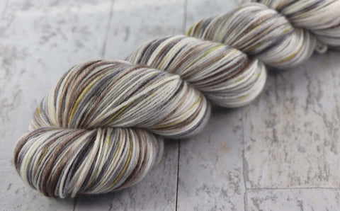 POOLSIDE SUNSET: SW Merino/Nylon - Hand dyed variegated sock yarn - tight twist