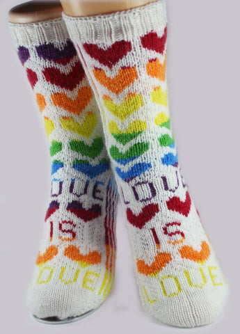 KNITTING PATTERN for Yin Yang Socks -  Charted Colorwork Sock pattern - digital download