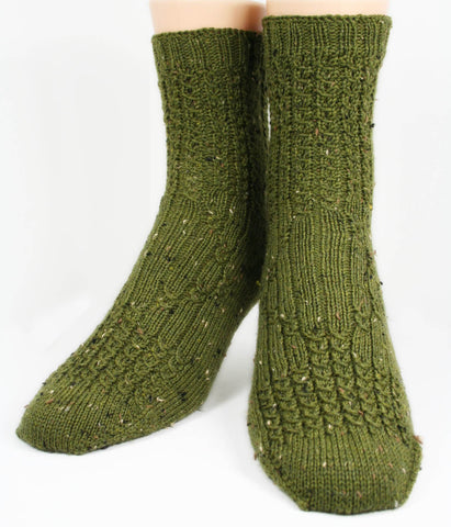KNITTING PATTERN for Hibiscus Socks -  Charted Colorwork Sock pattern - digital download
