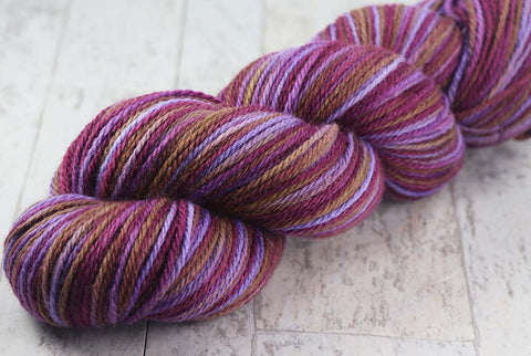 HAWAIIAN STORM CLOUDS: SW Merino/Lurex Sparkle - Hand dyed Variegated sock yarn