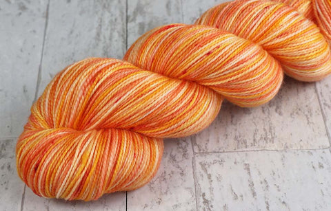 LAVA FLOW: SW Merino / Cashmere / Nylon Hand dyed Variegated sock yarn - Tropical pink