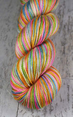 AURORA ICE BAR: SW Merino Wool-Silk- Hand dyed Variegated sock yarn
