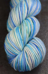 ABOVE THE EDGE: SW Merino/Nylon - Worsted Weight Hand dyed Variegated Yarn