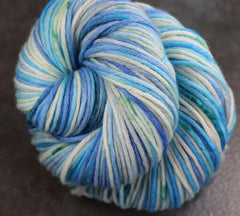 ABOVE THE EDGE: SW Merino/Nylon - Worsted Weight Hand dyed Variegated Yarn