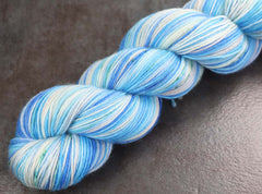 ABOVE THE EDGE: SW Merino/Cashmere/Nylon - Hand dyed Variegated sock yarn
