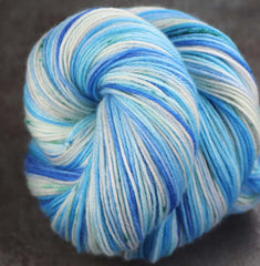 ABOVE THE EDGE: SW Merino/Cashmere/Nylon - Hand dyed Variegated sock yarn