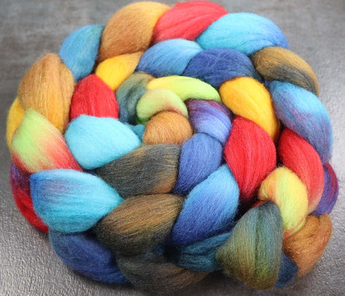 BEACH DAY: Merino / Tencel  - Hand dyed roving - 4oz