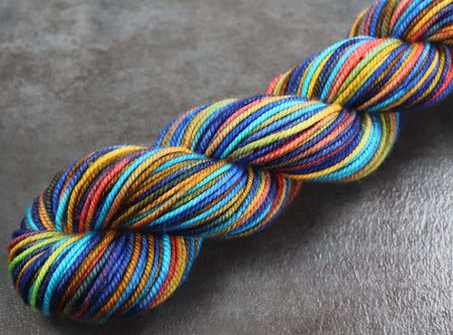 BEACH DAY: SW Merino - Hand dyed variegated bulky weight yarn