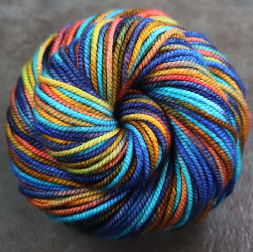 BEACH DAY: SW Merino - Hand dyed variegated bulky weight yarn