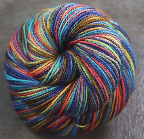 BEACH DAY: SW Merino/Nylon - Hand dyed variegated sock yarn - tight twist