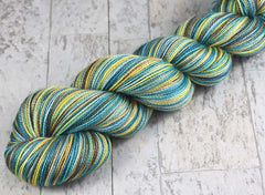 BUSAN BEAUTY: SW Merino Wool-Silk- Hand dyed Variegated sock yarn