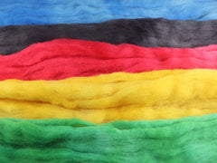 THE BEST OF THE BEST: Kent Romney roving - 5.0 oz - Hand dyed spinning wool