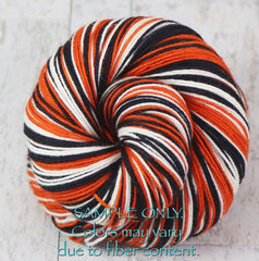 Black Orange: Self Striping Yarn - Dyed to Order - Sports Team / Baltimore, Cincinnati, San Francisco
