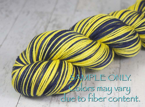 Blue Maize: Self Striping Merino Sock Yarn - Sports Team Colors / Michigan - Hand Dyed to Order