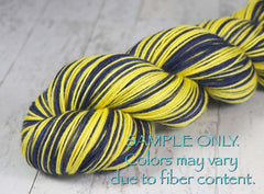 Blue Maize: Self Striping Merino Sock Yarn - Sports Team Colors / Michigan - Hand Dyed to Order