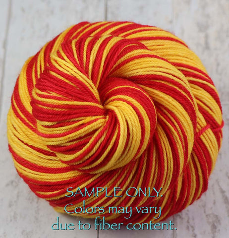 Black Orange: Self Striping Yarn - Dyed to Order - Sports Team / Baltimore, Cincinnati, San Francisco