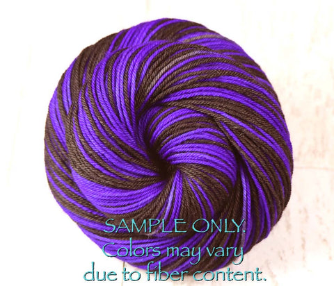 Black Orange: Self Striping Yarn - Dyed to Order - Sports Team / Baltimore, Cincinnati, San Francisco
