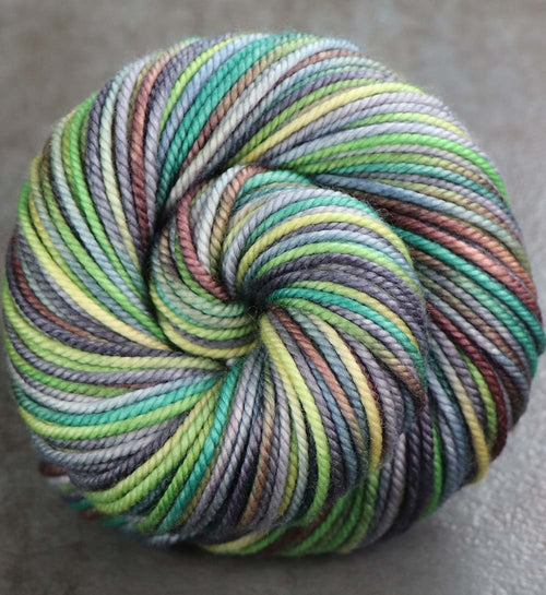 HAWAIIAN STORM CLOUDS: SW Merino - Hand dyed variegated bulky weight yarn