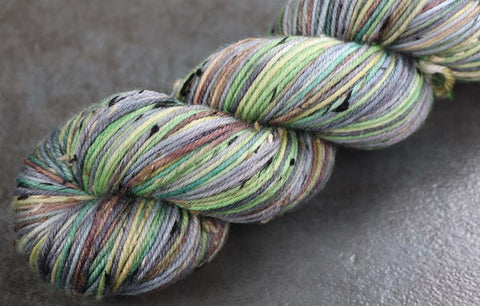 HAWAIIAN STORM CLOUDS: Superfine Merino Silk - Hand dyed variegated lace yarn - 1300 yards