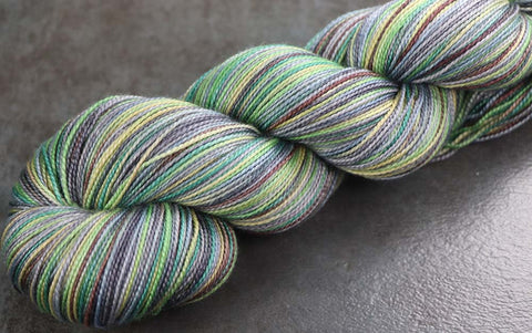 PACIFIC MOONRISE: SW Merino/Nylon - Hand dyed Variegated sock yarn