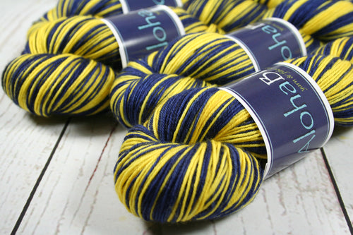 Blue Maize: Self Striping Yarn - Dyed to Order - Sports Team / MICHIGAN