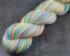 LAST SUNSET AT TURTLE BAY 2: Fine Organic Merino - Hand dyed Variegated Worsted yarn