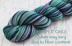 Blue Teal Gray: Self Striping Yarn - Dyed to Order - Sports Team / Seattle