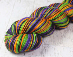 MONSTER MASH 2: SW Merino/Nylon/Cashmere - Hand dyed Self-striping Sock yarn