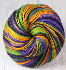 MONSTER MASH 2: SW Merino/Nylon/Cashmere - Hand dyed Self-striping Sock yarn