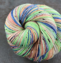 NORTHERN LIGHTS YURT: SW Merino Wool/Donegal Tweed - Variegated sock yarn