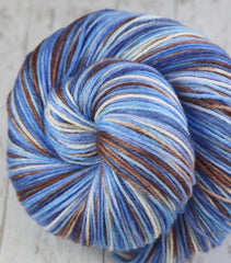OUTRIGGER RUN: SW Merino Cashmere Nylon - Hand dyed Variegated sock yarn