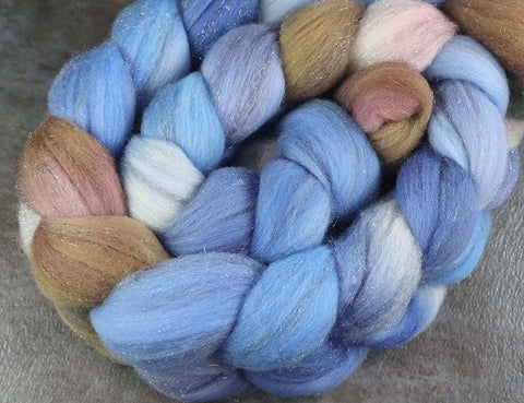 THE COLORFUL MR. G: Striped Shetland roving - 4.0 oz - Hand dyed Hawaii inspired wool
