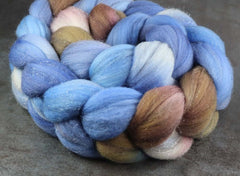 OUTRIGGER RUN: Shaniko Sparkle roving - 4.0 oz - Hand dyed spinning wool