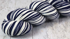 Blue White: Sports Team Colors Self Striping Sock Yarn / PENNSYLVANIA - Dyed to Order