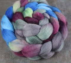 POISON DART FROG: Kent Romney roving - 5.0 oz - Hand dyed spinning wool