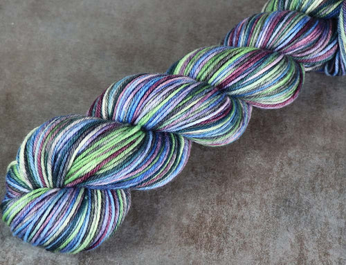 POISON DART FROG: SW Merino-Nylon - DK Weight - Hand dyed variegated yarn (Copy)