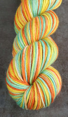 QUEBEC CANDLES: SW Merino/Nylon - Worsted weight - Hand dyed Variegated Yarn