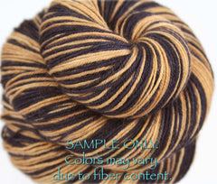 Black Bronze Gold: Self Striping Yarn - Dyed to Order - Sports Team / NEW ORLEANS