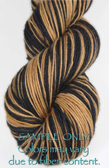 Black Bronze Gold: Self Striping Yarn - Dyed to Order - Sports Team / NEW ORLEANS