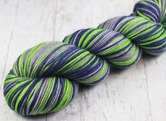 BLUE GREEN GRAY: SW Merino-Nylon DK - Hand dyed Self-Striping yarn - Seahawks
