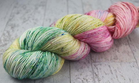 MISTY CLOUDS: Pima Cotton - DK Weight - Variegated Hand dyed yarn