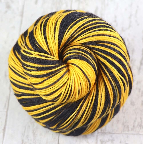 Black Gold: Self Striping Yarn - Dyed to Order - Sports Team, Sorority Colors / Pittsburgh, Boston