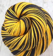 BLACK GOLD: SW Merino/Nylon - Hand-dyed Self-Stripe Sock Yarn - PITTSBURGH