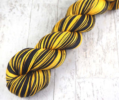 Black Gold: Self Striping Yarn - Dyed to Order - Sports Team, Sorority Colors / Pittsburgh, Boston